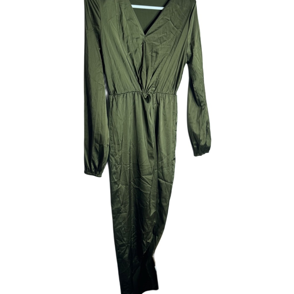 Fashion Nova Olive Long Sleeve Dress
